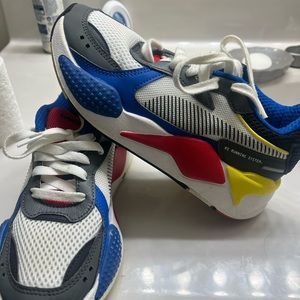 Multi colored pumas gently worn